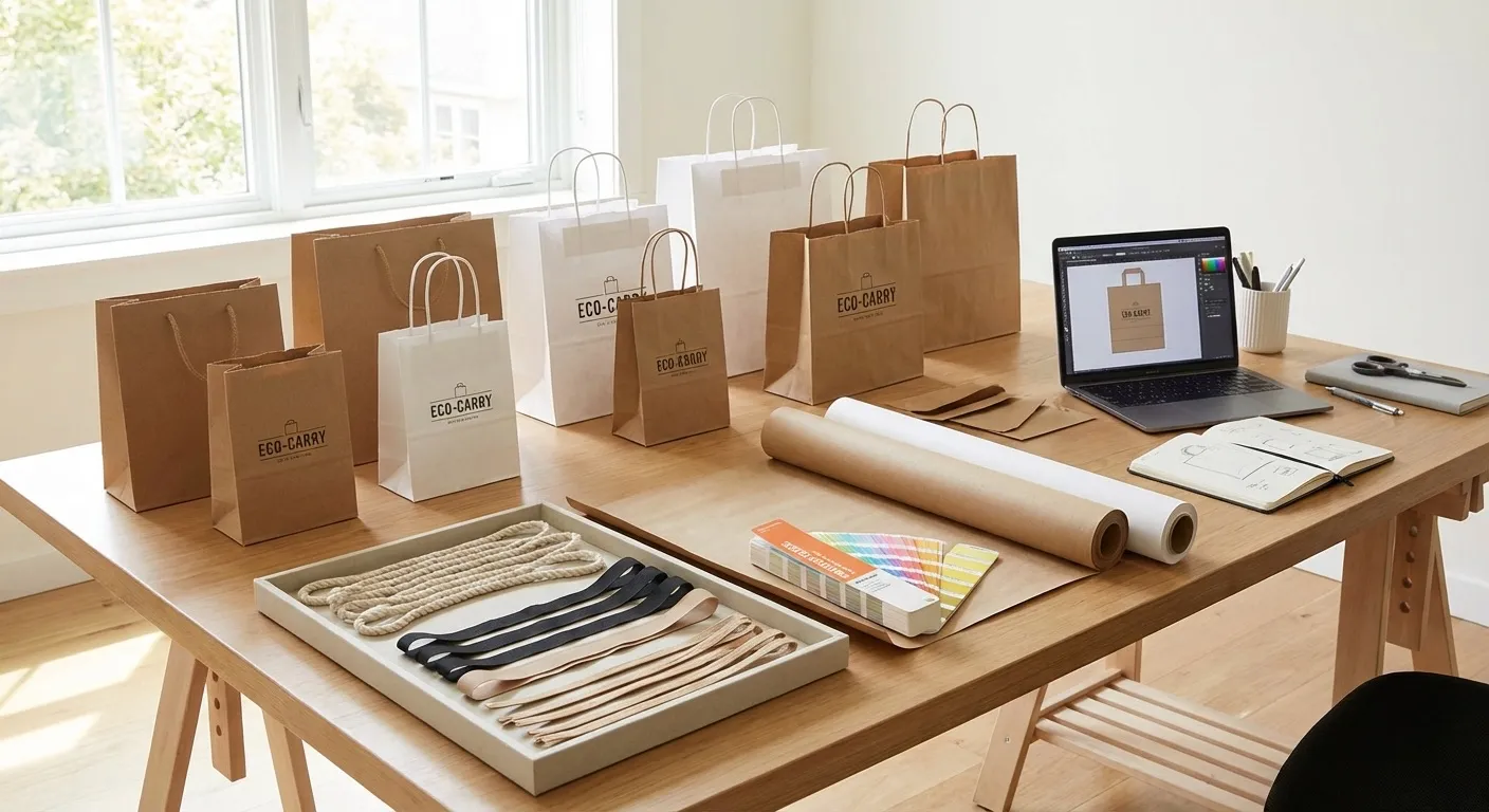 Beauty retail paper bag case