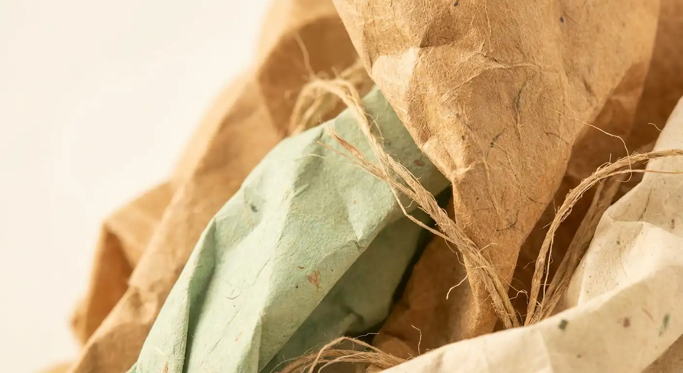 覆膜紙袋的環保困境，環保紙袋紙材相關細節圖