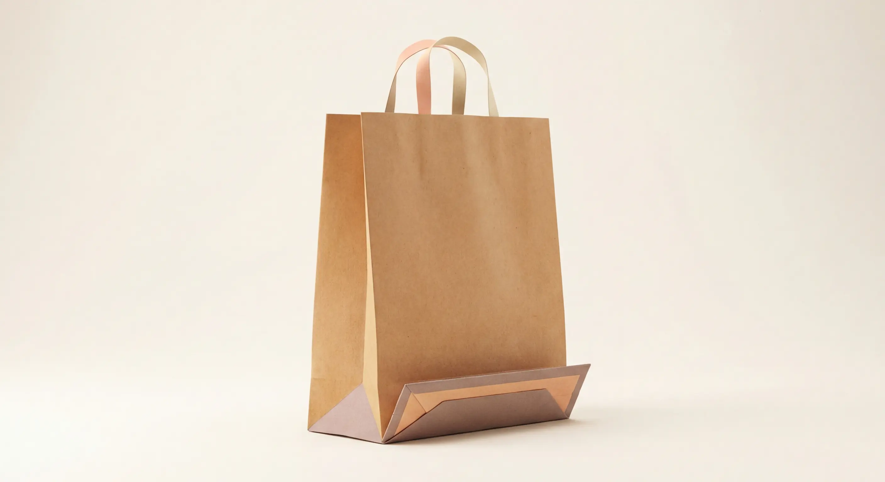 紙袋袋底補強片與底卡結構示意圖，說明補強方式與適用場景，協助品牌了解紙袋袋底補強的正確做法與選擇依據。