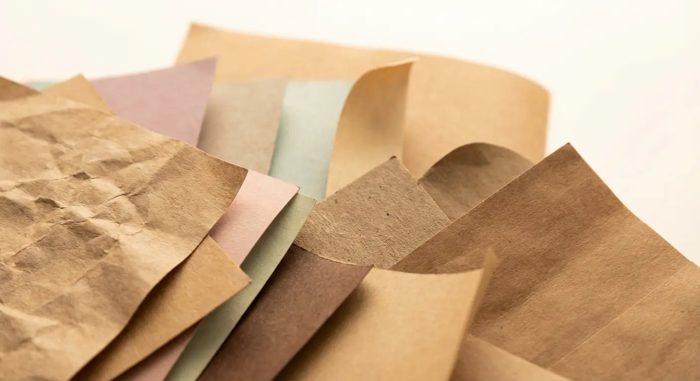 不同紙材上的配色效果差異，紙袋配色相關細節圖