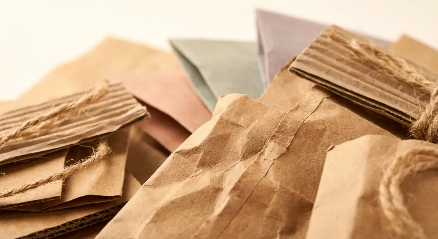 再生紙袋：回收紙漿再利用，紙袋相關細節圖