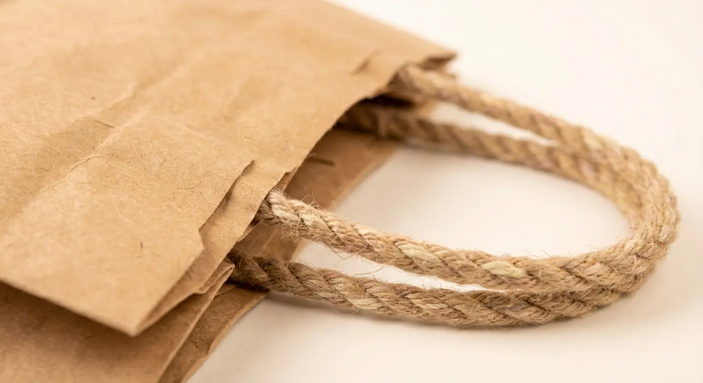 扁繩與紙把偏向效率路線，紙袋提把相關細節圖