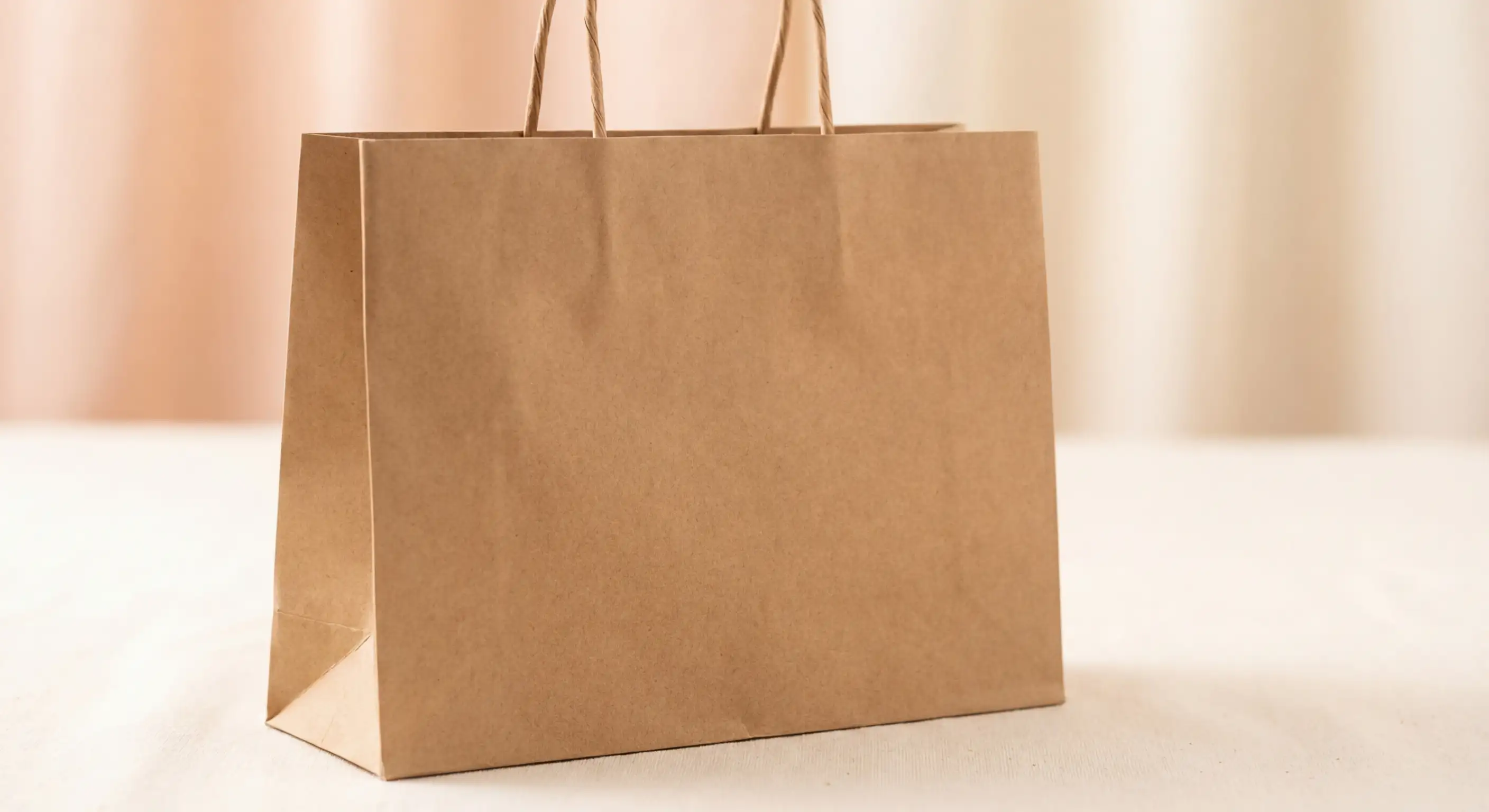 美妝品牌紙袋設計展示,霧膜加燙金工藝的質感提袋成品,適合美容與保養品牌使用的美妝紙袋設計參考。