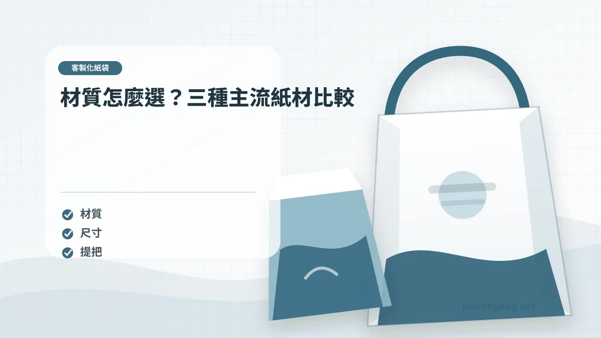 材質怎麼選?三種主流紙材比較,客製化紙袋相關細節圖