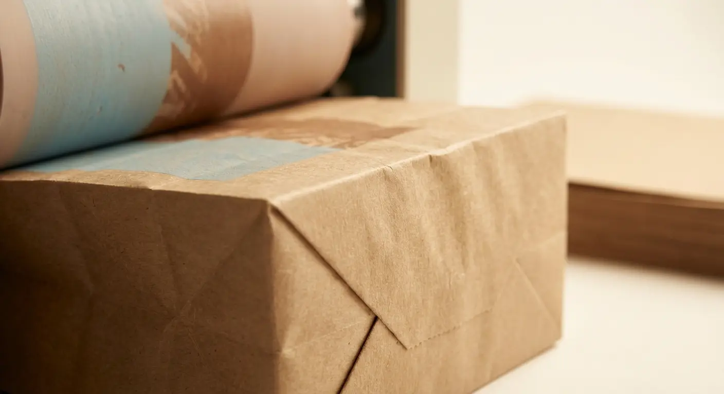 限制 1:折線處的印刷會龜裂,紙袋印刷限制相關細節圖