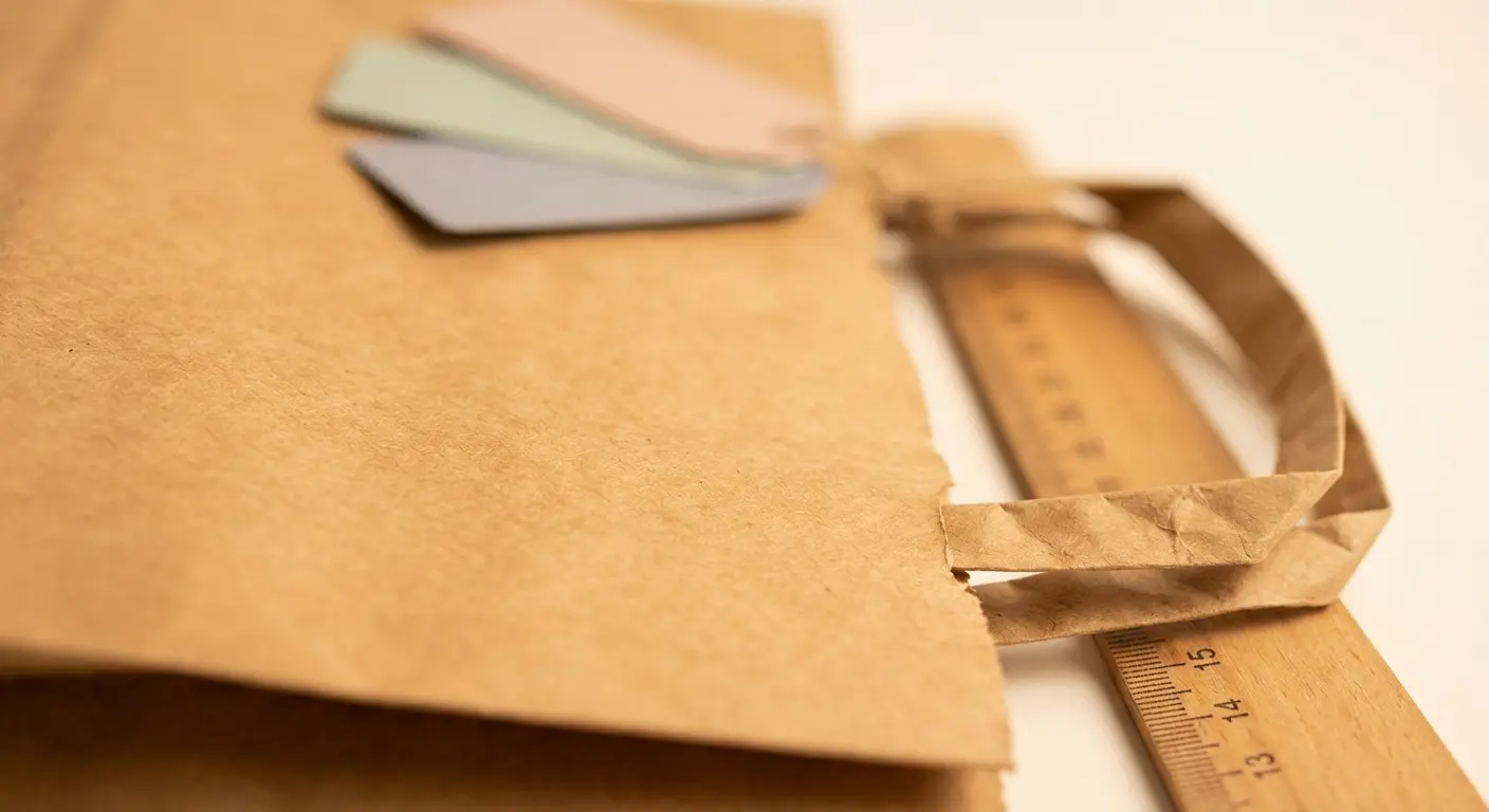 服飾紙袋尺寸怎麼抓?衣物折疊後的正確計算,服飾品牌紙袋相關細節圖