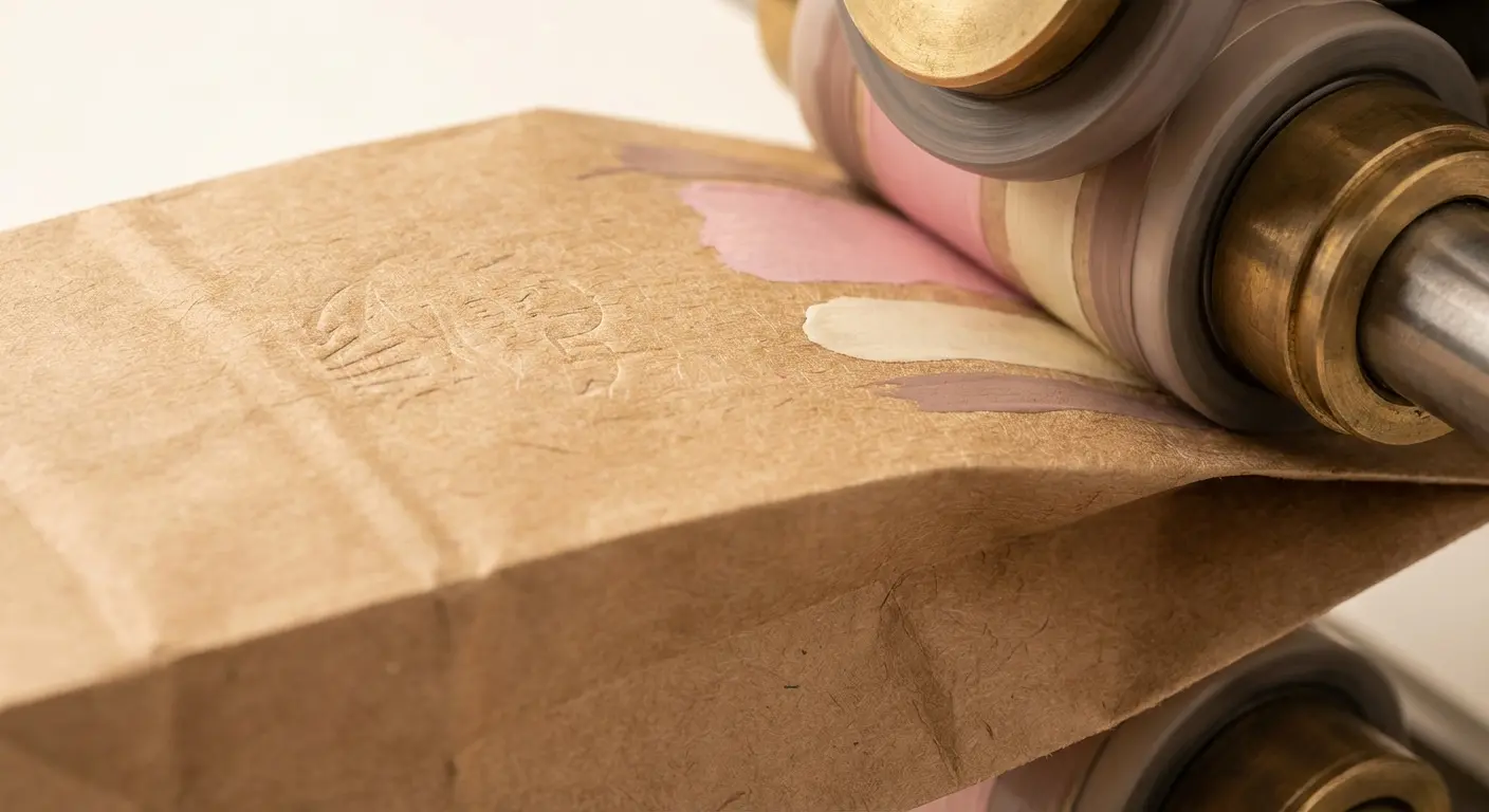 印刷效果比較:色彩還原度差很多,白牛皮紙袋 銅版紙袋相關細節圖