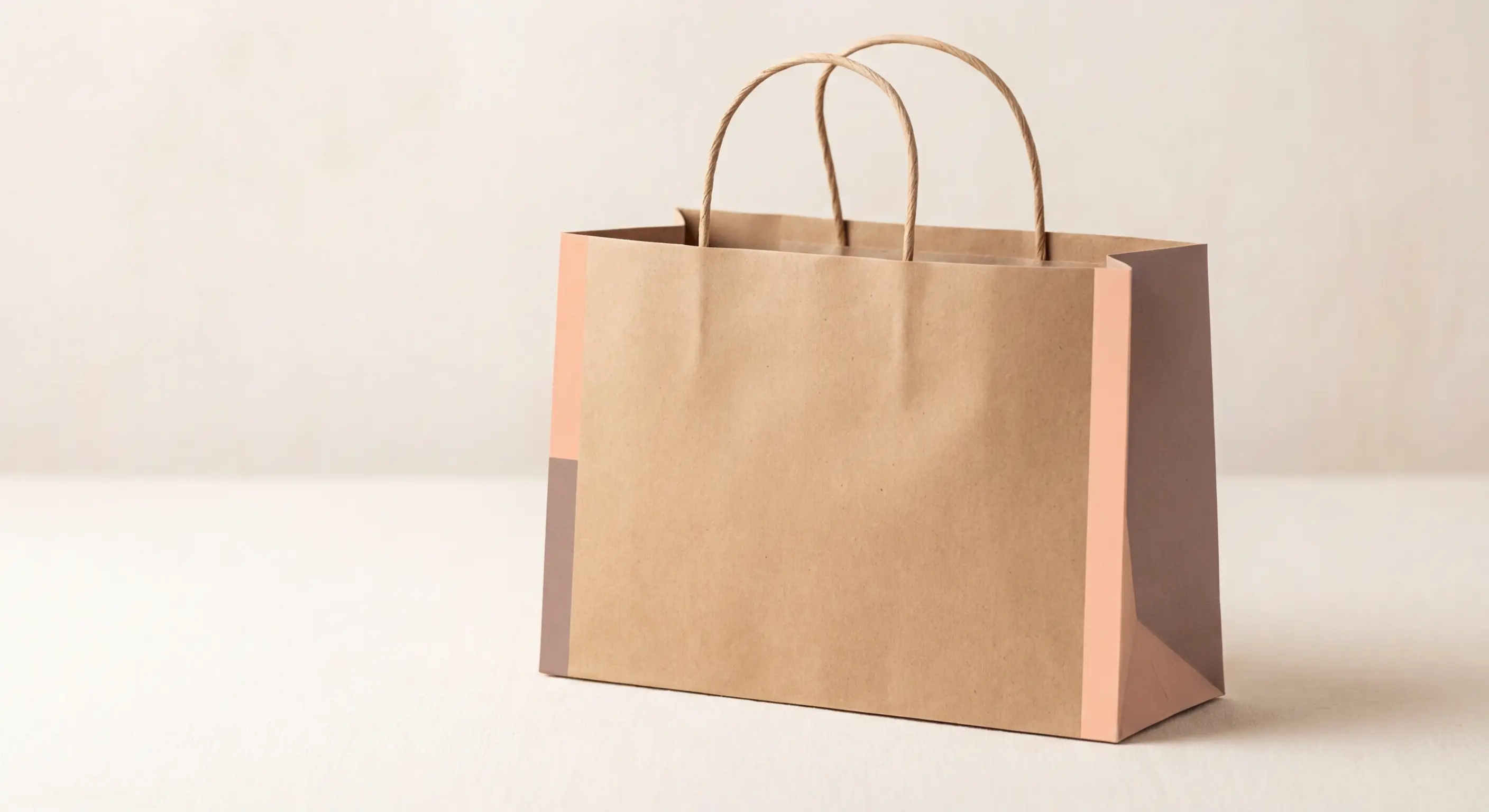 紙袋提把全比較圖,展示棉繩、PP 繩、扭繩、平口、穿孔五種提把的差異,協助品牌選擇最適合的紙袋提把類型。