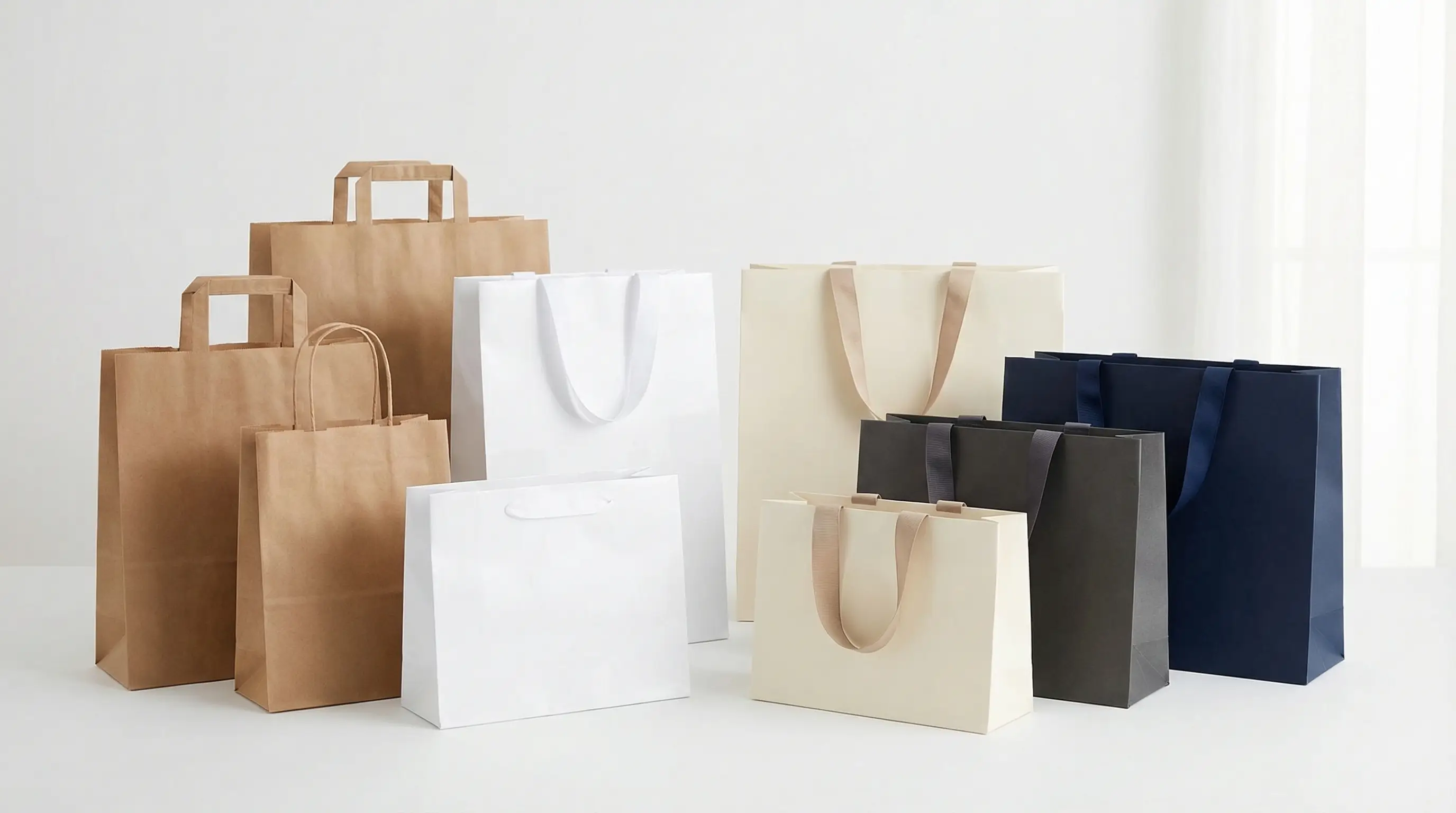 品牌提袋與客製紙袋的首頁主視覺示意
