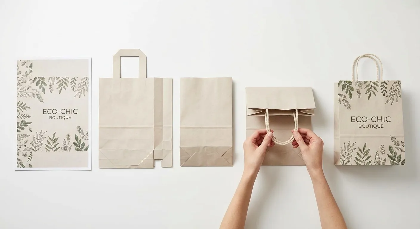 紙袋開發流程:從尺寸確認、袋型判斷、打樣到量產成品