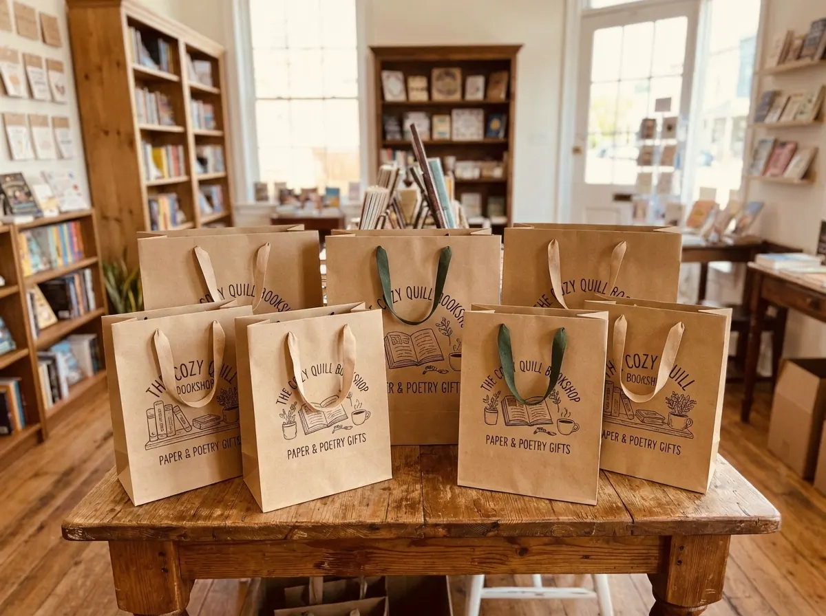 文創禮品書店提袋,文具品牌購物袋和禮品袋